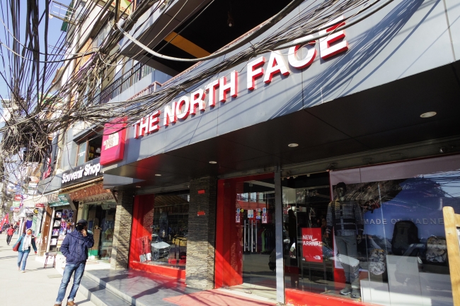 カトマンズのTHE NORTH FACE