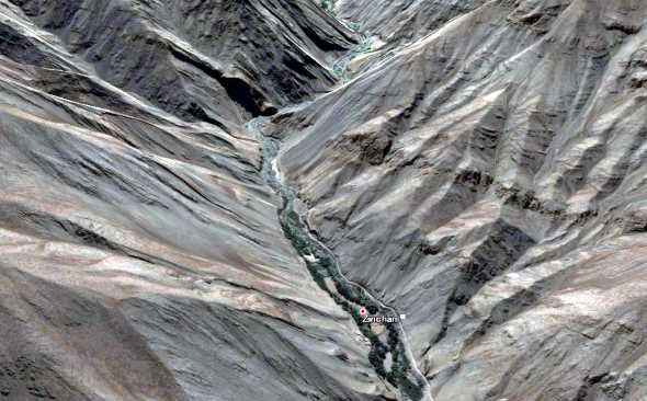 Google Earthで眺めるトレッキングルート