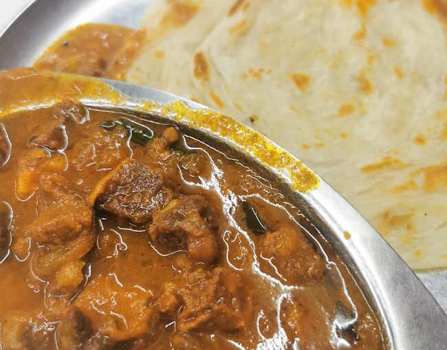 ランチはビーフ